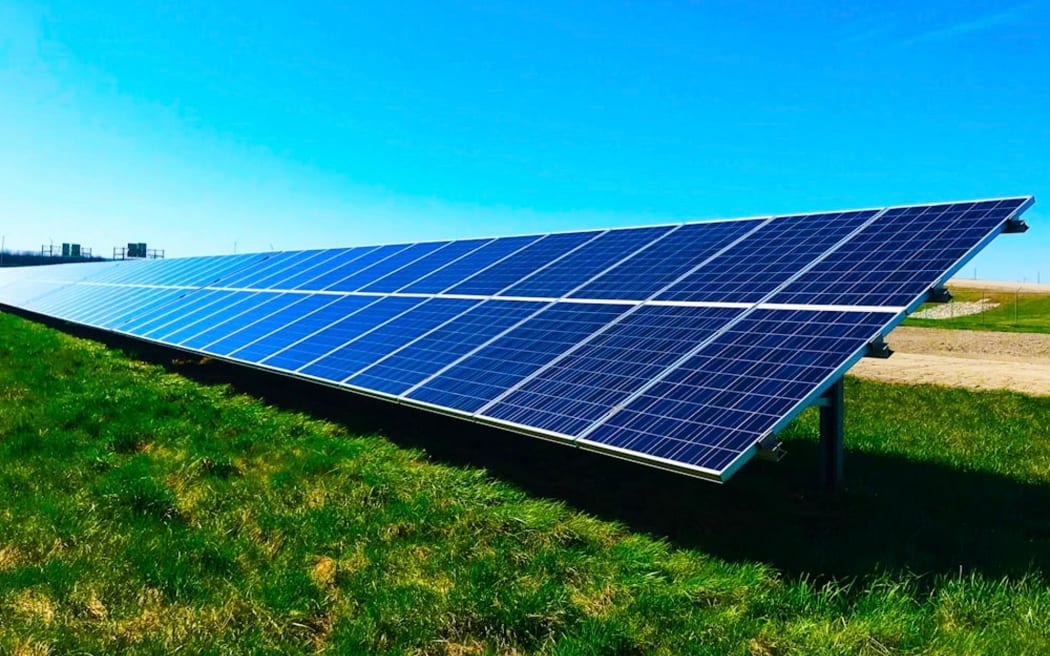 A solar farm