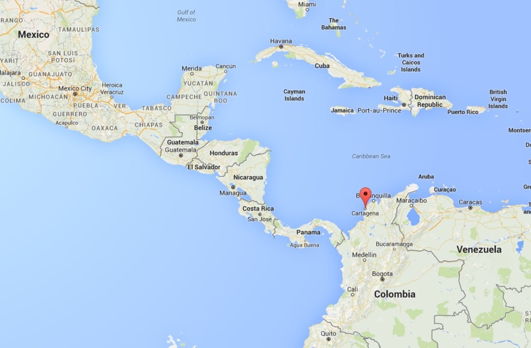 General location of where the San Jose wreckage was found.