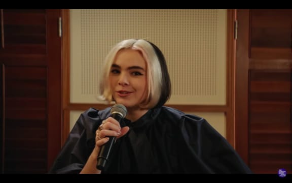 Benee performing live on The Tonight Show with Jimmy Fallon