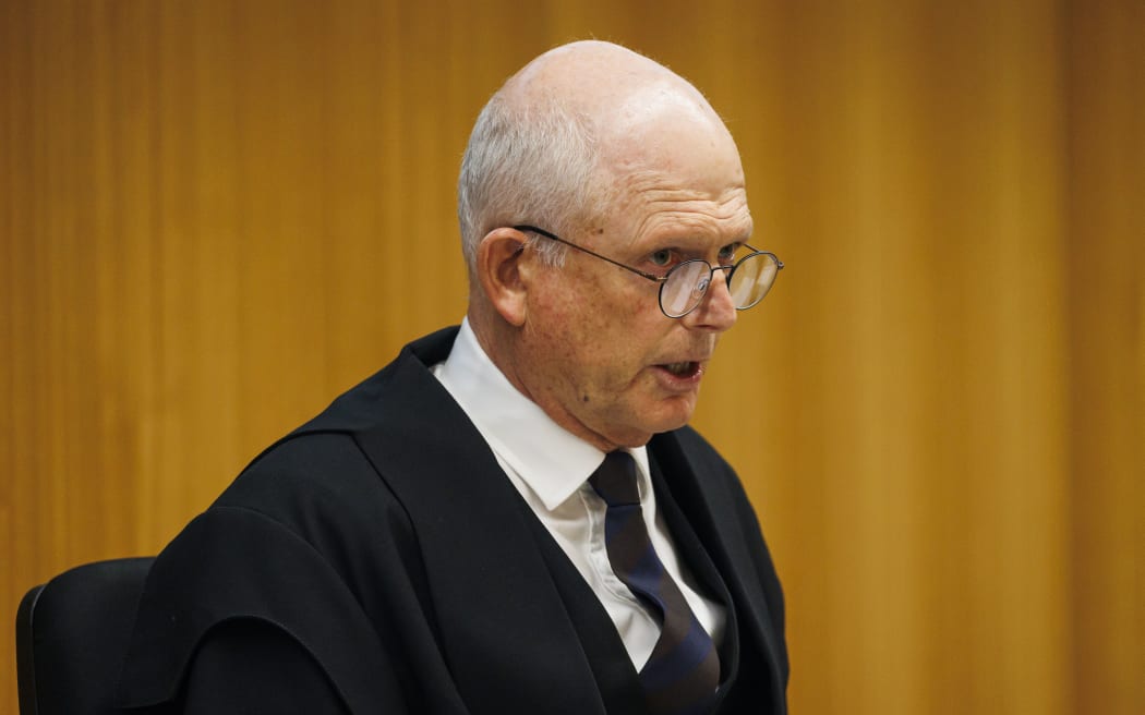 Judge Cameron Mander at the sentencing for Lauren Dickason at Christchurch High Court on 26 June, 2024.