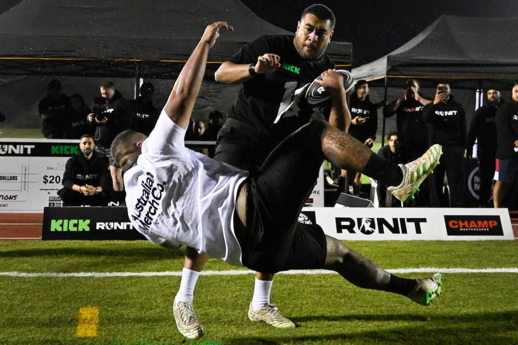 Video: Man appears to have seizure after taking part in 'Run It Straight'  collision sport event in Auckland | RNZ News