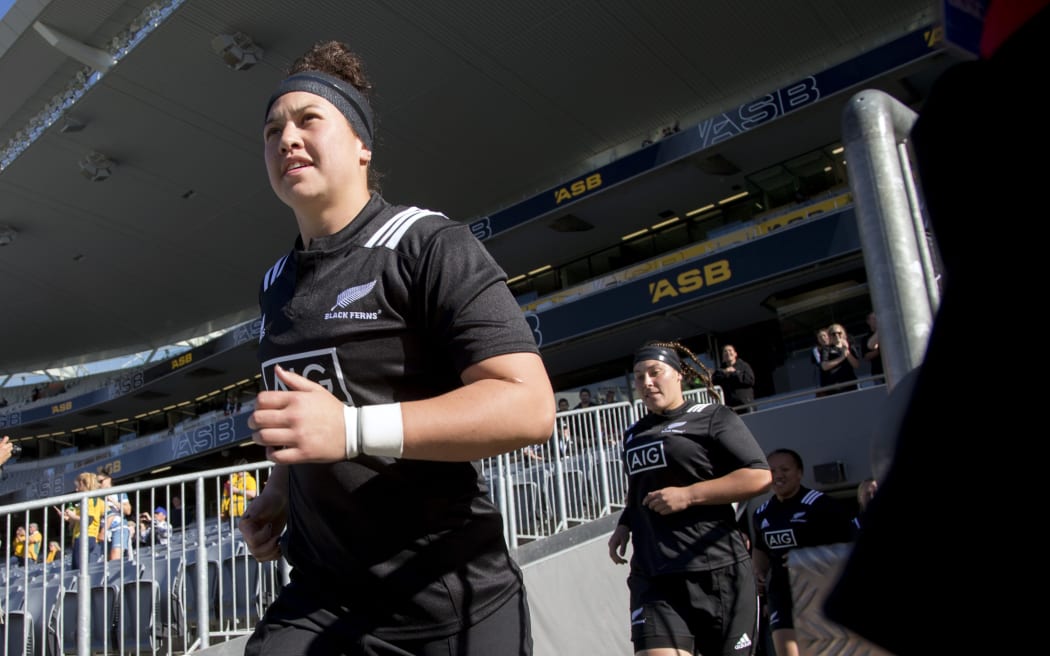 Charmaine McMenamin. New Zealand Black Ferns beat Australia 67-3.  22 October 2016, Eden Park, Auckland, New Zealand. Photo: Marc Weakley/NZ Rugby