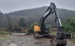 Wai-iti River near Wakefield during bad weather