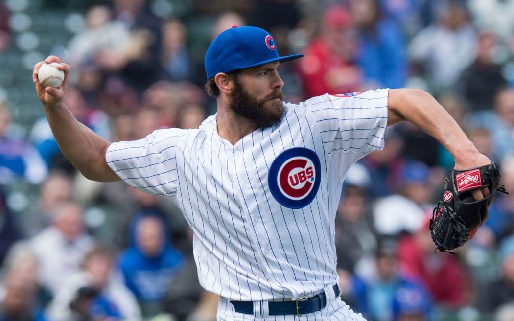Chicago Cubs pitcher Jake Arrieta.