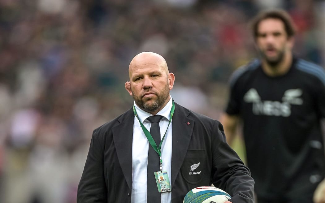 All Blacks forwards coach Jason Ryan during the New Zealand All Blacks v South Africa Springboks rugby union match at Mbombela Stadium, South Africa on Saturday 6 August 2022.
2022 Lipovitan-D Rugby Championship.
Mandatory credit: © Christiaan Kotze / www.photosport.nz