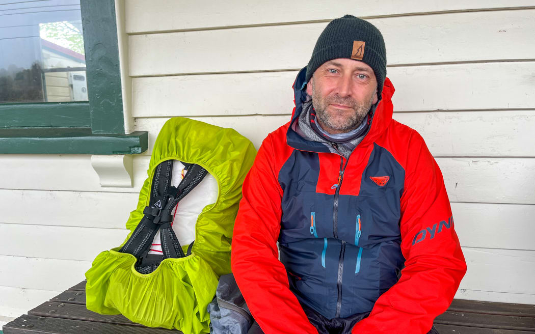 German tourist Matthias Gerold escaped the fire from the Alpine track