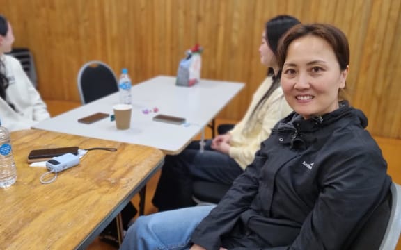 Grace Guo and daughters Kerry and Claire had a sleepless night ahead of being evacuated from their Ashhurst home.