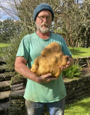Colin Craig-Brown with Dug (not a spud)