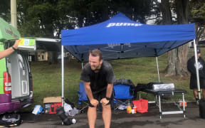 Matt Fenn ran 654 kilometres around the Auckland Domain, one kilometre for every Kiwi who committed suicide last year.