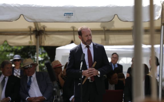 Treaty Negotiations MInister Andrew Little at Waitangi (4 February 2020)