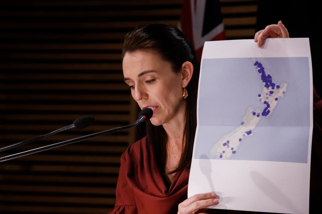 Prime Minister Jacinda Ardern, and Director-General of Health Dr Ashley Bloomfield hold a Covid 19 update and Post Cabinet press conference in the Beehive Theatrette.