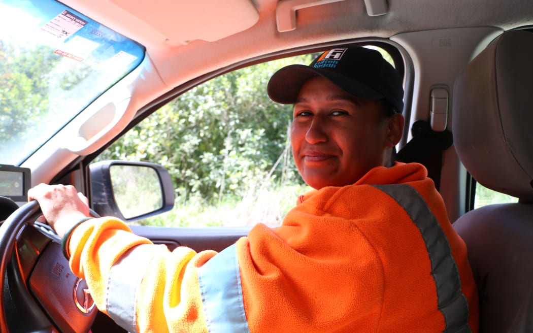 Fulton Hogan Traffic Controller Terianna Watene said the backroads are dangerous without supervision.