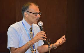The United Nations Development Programme's Papua New Guinea country officer, and the UN Resident Coordinator, Roy Trivedy.
