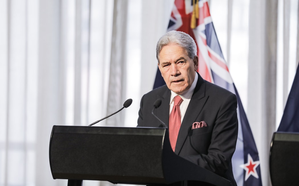 Deputy Prime Minister Winston Peters on on 24 November, 2023.