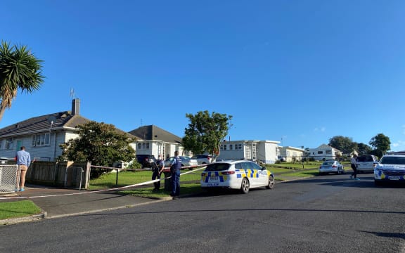 An RNZ reporter at the scene said police had put up a tent at the cordoned-off property and officers were wearing protective forensic clothing.