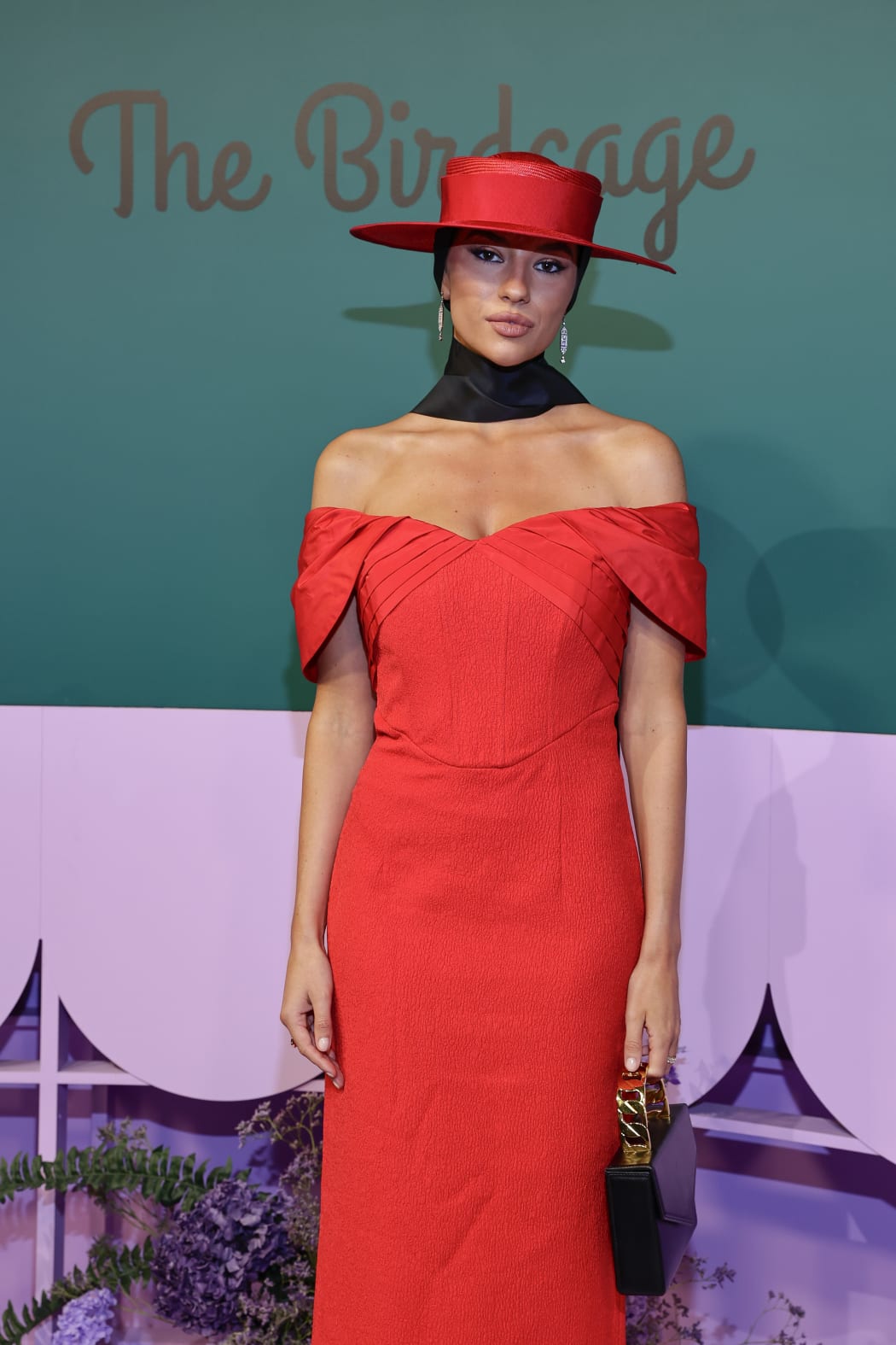 MELBOURNE, AUSTRALIA - NOVEMBER 07: Demi Brereton poses for a photo during 2023 Melbourne Cup Day at Flemington Racecourse on November 07, 2023 in Melbourne, Australia. (Photo by Sam Tabone/Getty Images)