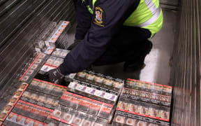 Customs seized cigarettes at a number of properties in Auckland on September 2020.