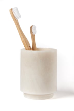 Marble toothbrush holders from Ezibuy.