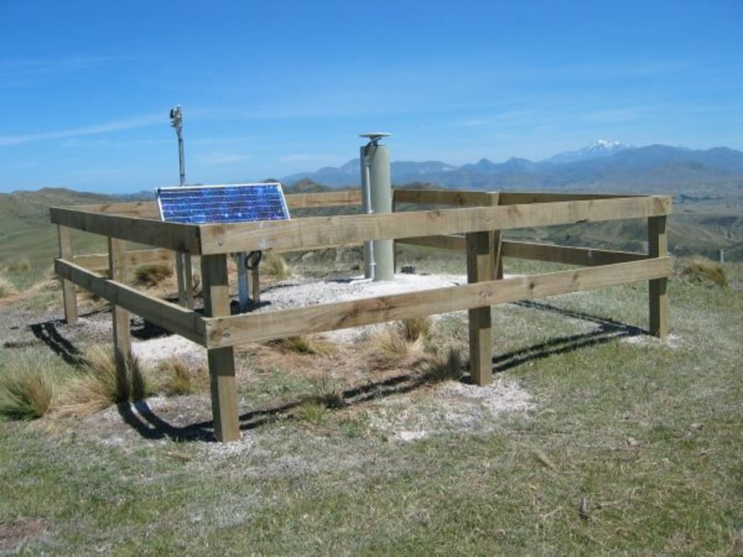 The seismic monitoring station at Cape Campbell that GPS records show shifted by 2 metres in the quake