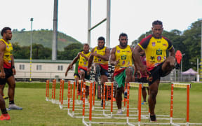 The PNG Hunters began pre-season training in December.