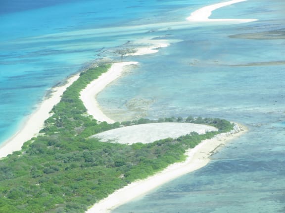 Runit Dome, built by the US on Enewetak Atoll to hold radioactive waste from nuclear tests.