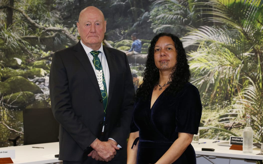 NRC deputy chair Jack Craw and chair Tui Shortland