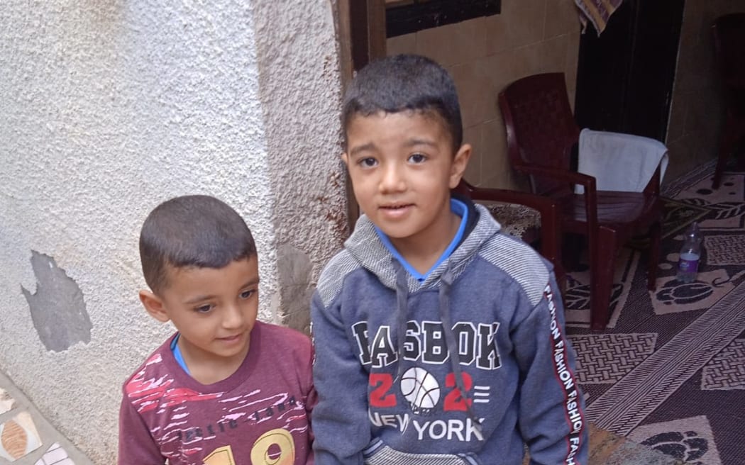 Brothers Fadi Abu Assi, 8, and Jumaa Abu Assi,10, were killed by an Israeli drone strike in southern Gaza as they were searching for firewood for their family.