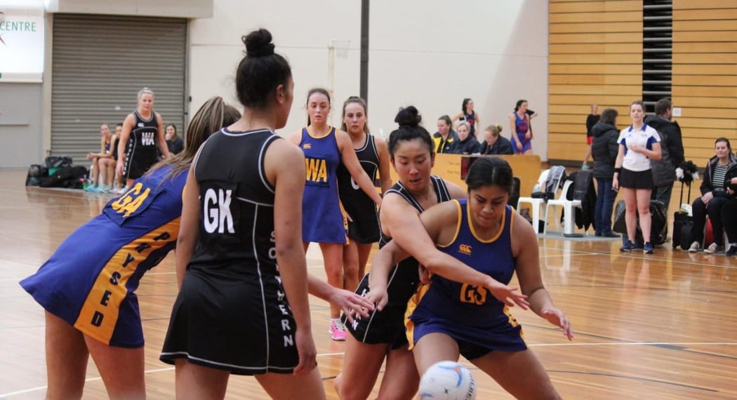 Lisa Lin playing with her Southern Magpies club in Dunedin.
