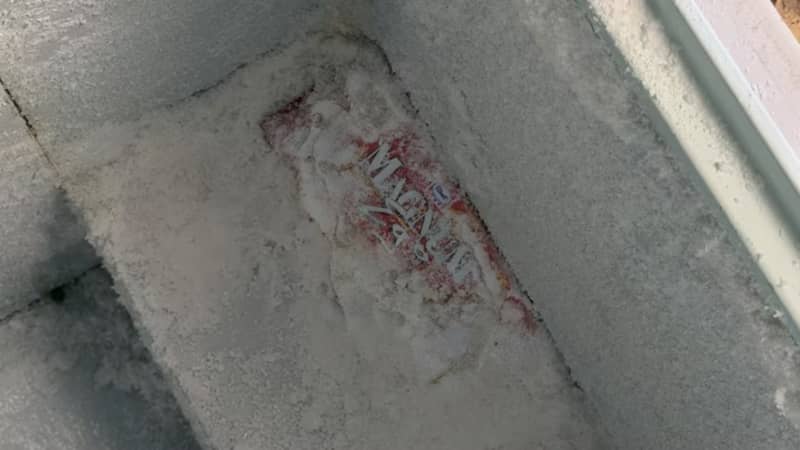 A Harrow shop owner has found an almost 30-year-old Magnum Ego ice cream in his freezer.