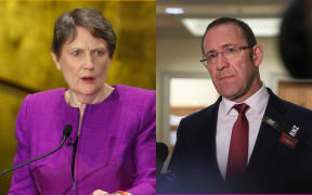 Helen Clark, left, and Andrew Little