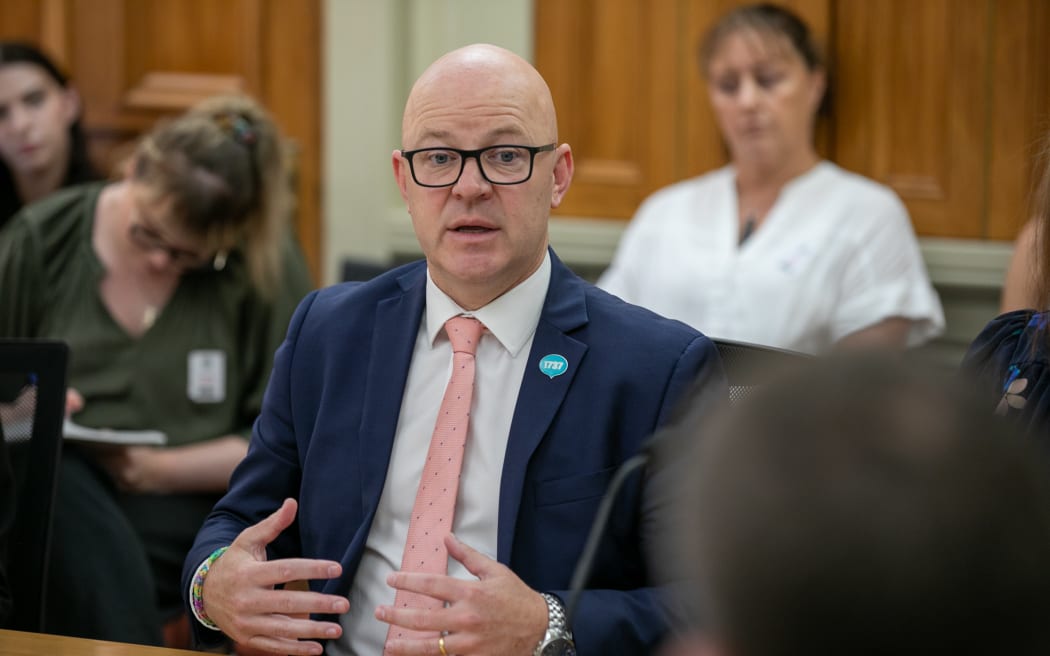 Matt Doocey speaks to the health select committee during a hearing on the Mental Health Bill.