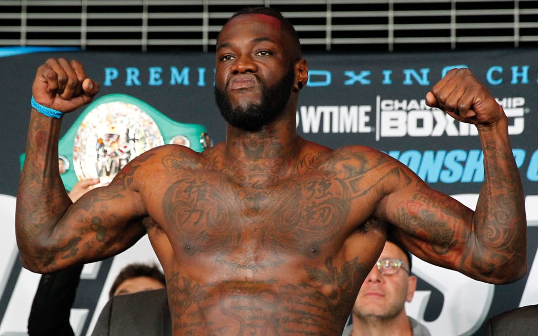 WBC heavyweight champion Deontay Wilder