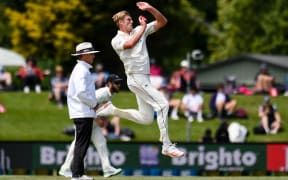 Kyle Jamieson of the Black Caps during Day 4 of the 2nd cricket test match, NZ Black Caps V Pakistan. Hagley Oval, Christchurch, New Zealand. 6th January 2021.