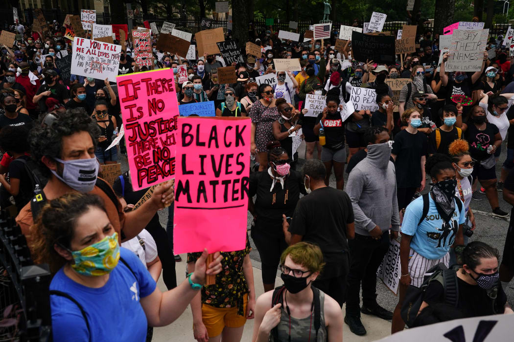 Black Lives Matter protests in Atlanta last week.