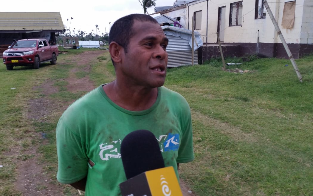 Chief Kilione Tamani has coordinated a massive wood cutting effort from local forests.