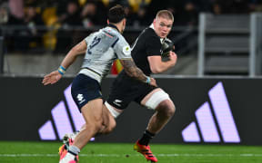 Anton Segner in action for the All Blacks.