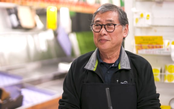 Jack Lum, a longstanding fruit and vegetable store owner in Remuera.
