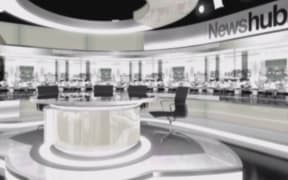 An artist's impression of the Newshub newsroom in Auckland.