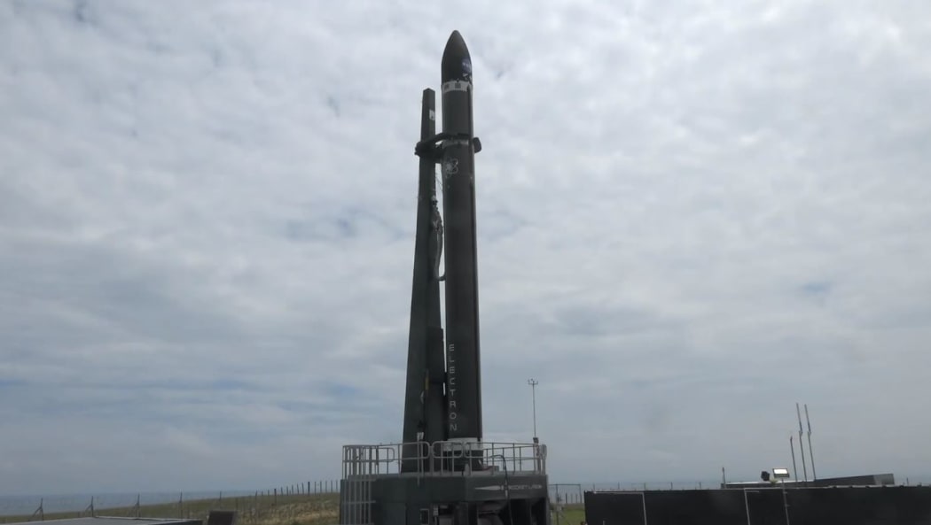 Rocket Lab tweeted this image on the previous launch saying: "Electron is vertical on the pad for today's #ELaNa19 mission".