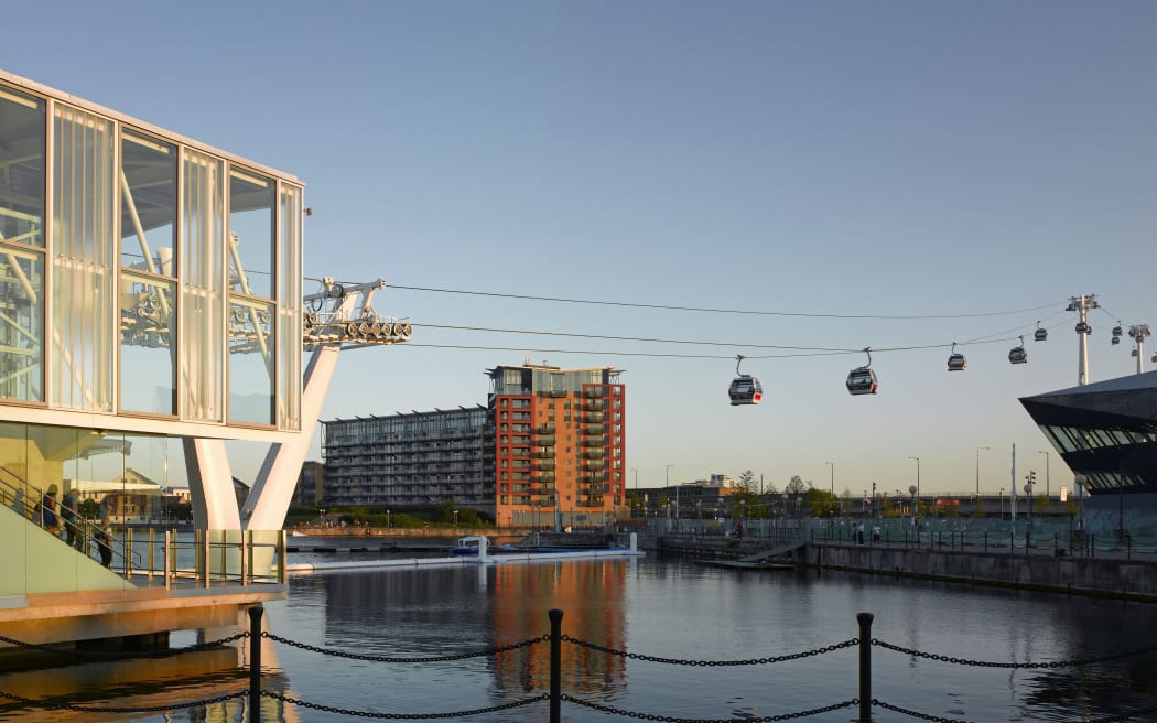 Aerial cable car in London