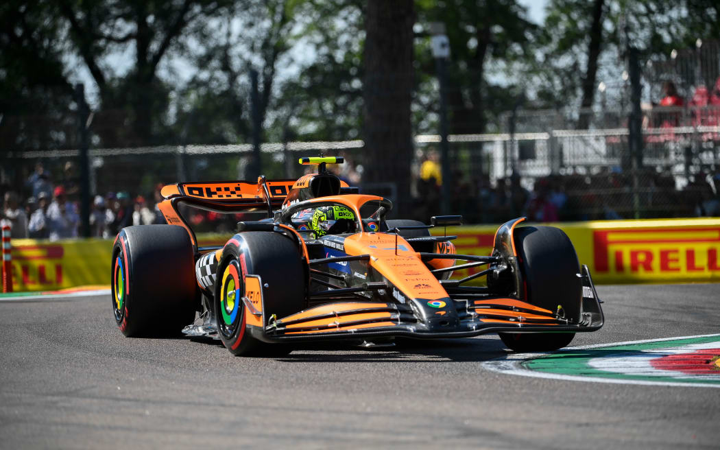 Lando Norris of Great Britain driving for McLaren F1 Team