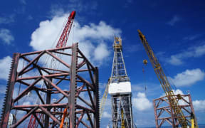 Offshore drilling rig.
