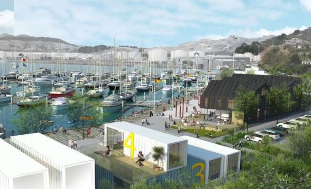 An artist's impression of Simeon Quay.