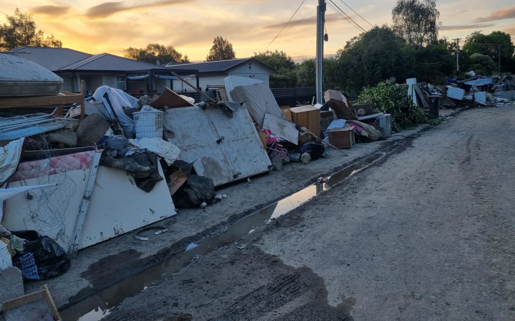 Pictures of Joll Road, Havelock North. The town was largely spared from the cyclone but a small pocket wasn't so lucky. This street backs on to the Mangarau Stream, and was ravaged. A stark contrast to the manicured lawns and neatly trimmed hedges on neighbouring streets.