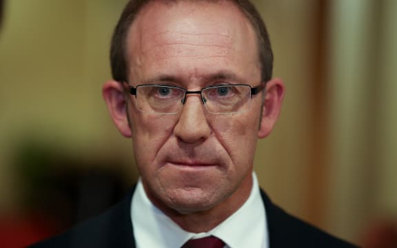 Labour party leader Andrew Little during caucus run.