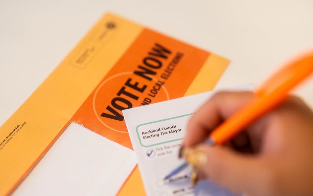 Voting papers are arriving in letterboxes across Auckland, but turnout is tracking below 2022 and 2019.