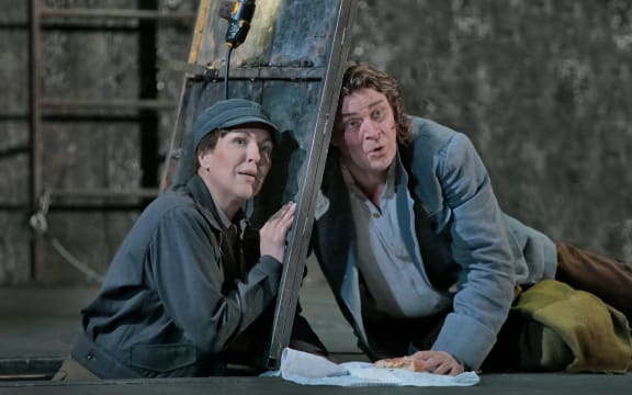 Adrianne Pieczonka as Leonore and Klaus Florian Vogt as Florestan in Beethoven's Fidelio