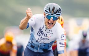 New Zealand cyclist Corbin Strong of Team Israel Premier Tech on the 2022 Tour of Britain
