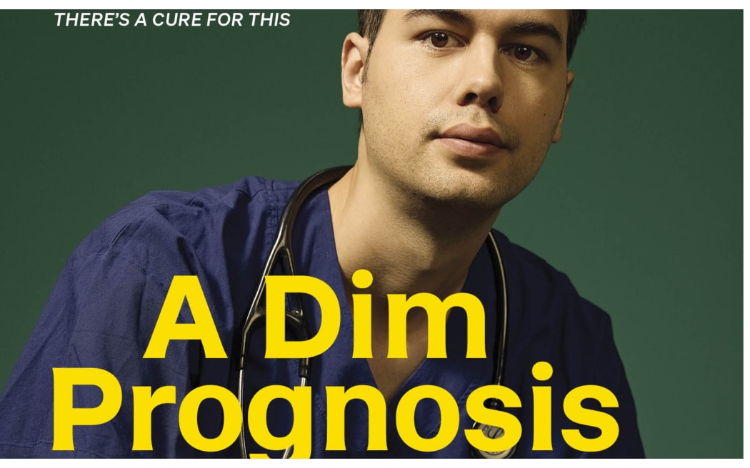 Book cover of A Dim Prognosis with shot of author Ivor Popovich