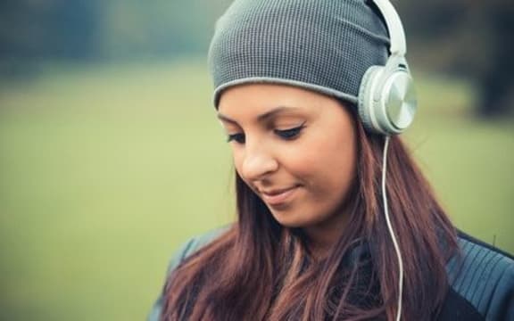 Listening to music